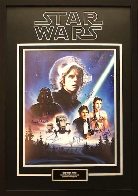 Charity Auction Items -Autographed Star Wars Memorabilia