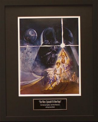 Charity Auction Items -Autographed Star Wars Memorabilia