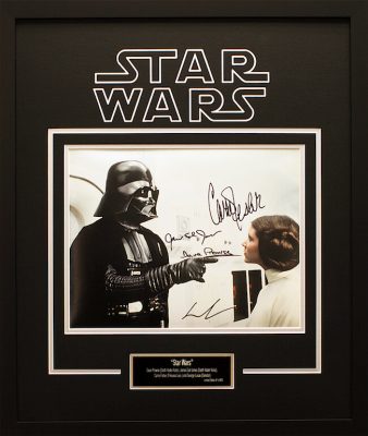 signed star wars memorabilia