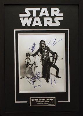 Charity Auction Items -Autographed Star Wars Memorabilia