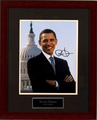 Charity Auction Items - Autographed Presidential Photos - Barack Obama