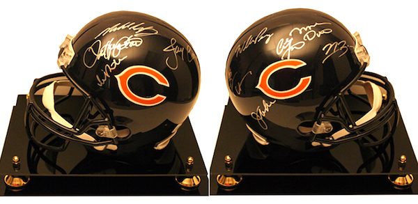 Charity Auction Items - Autographed NFL Team Legends Helmets - Bears Legends