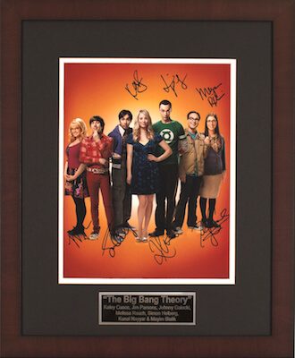 Charity Auction Items - Autographed Celebrity Photos - Big Bang Theory