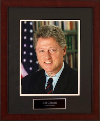 Charity Auction Items - Autographed Presidential Photos - Bill Clinton