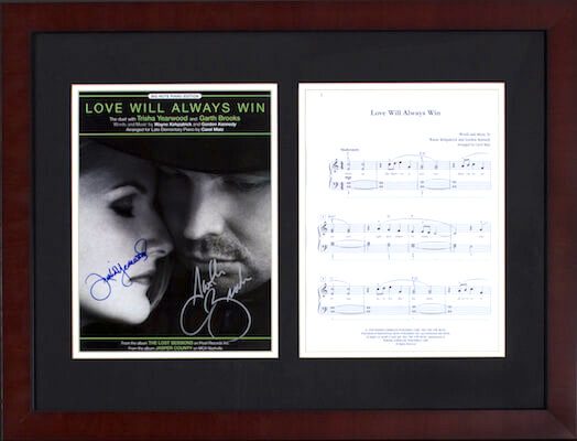 Charity Auction Items - Autographed Sheet Music - Brooks Yearwood Sheet Music