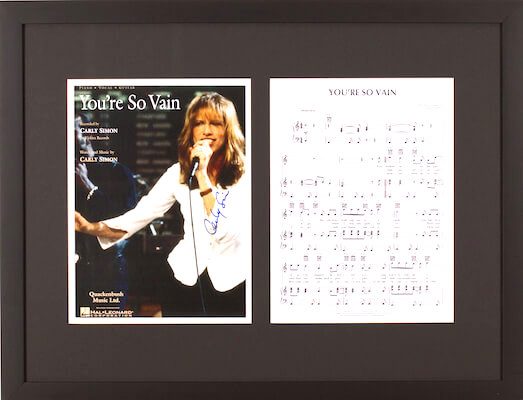 Charity Auction Items - Autographed Sheet Music - Carly Simon