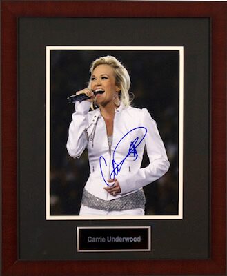 Charity Auction Items - Autographed Musician Photos - Carrie Underwood