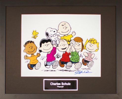 Charity Auction Items - Autographed Animation Art- Charles Schulz Peanuts