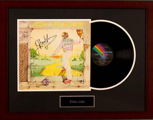 Charity Auction Items - Autographed Record Albums - Elton John