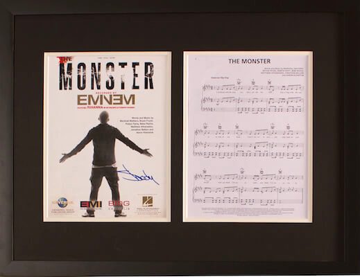 Charity Auction Items - Autographed Sheet Music - Eminem