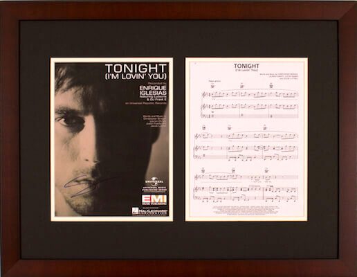 Charity Auction Items - Autographed Sheet Music - Enrique Iglesias