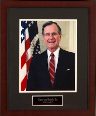 Charity Auction Items - Autographed Presidential Photos - George Bush Sr