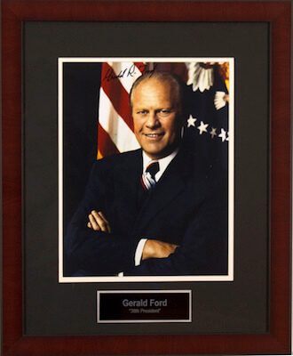 Charity Auction Items - Autographed Presidential Photos - Gerald Ford