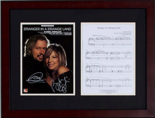 Charity Auction Items - Autographed Sheet Music - Gibb Streisand