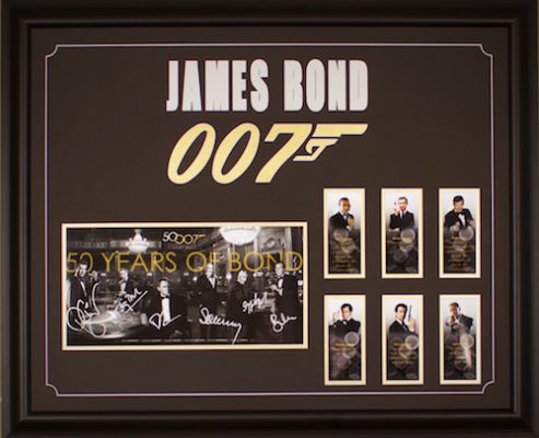 Charity Auction Items - Autographed 16×20 Movie Posters - James Bond B-W Limited Edition