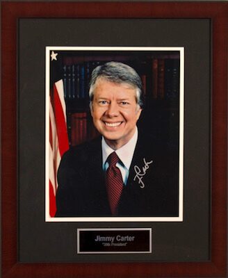 Charity Auction Items - Autographed Presidential Photos - Jimmy Carter
