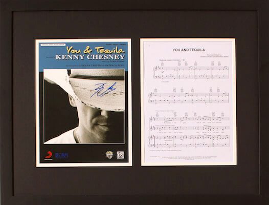 Charity Auction Items - Autographed Sheet Music - Kenny Chesney