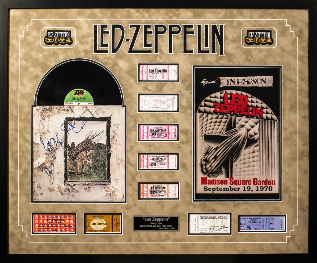 Led Zeppelin Autographed Record Album