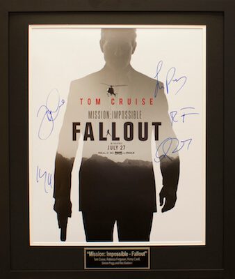 Charity Auction Items - Autographed 16×20 Movie Posters - MISSION IMPOSSIBLE FALLOUT