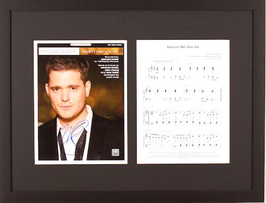 Charity Auction Items - Autographed Sheet Music - Michael Buble