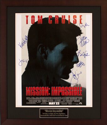 Charity Auction Items - Autographed 16×20 Movie Posters - Mission Impossible