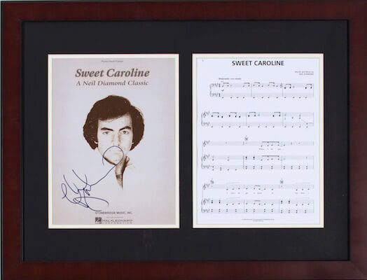 Charity Auction Items - Autographed Sheet Music - Neil Diamond