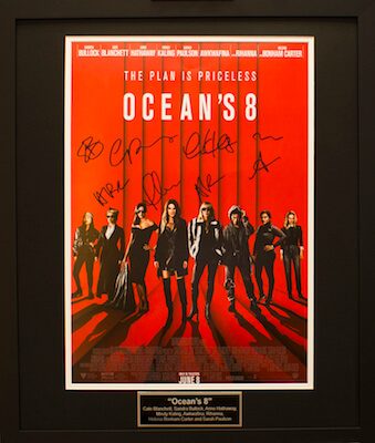 Charity Auction Items - Autographed 16×20 Movie Posters - OCEANS 8