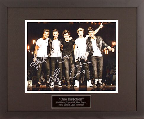 Charity Auction Items - Autographed Musician Photos - One Direction