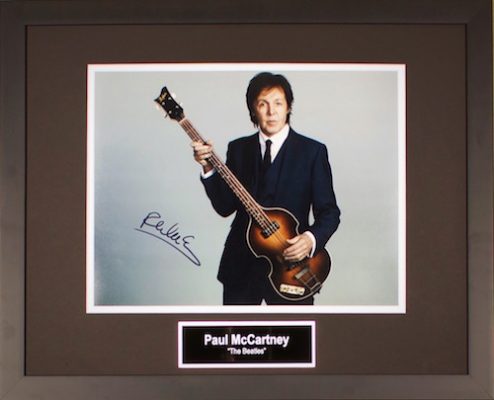 Charity Auction Items - Autographed Musician Photos - Paul McCartney