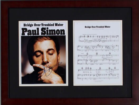 Charity Auction Items - Autographed Sheet Music - Paul Simon