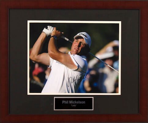 Charity Auction Items - Autographed Sports Memorabilia - Phil Mickelson 11x14 Photo