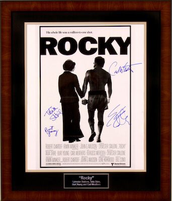 Charity Auction Items - Autographed 16×20 Movie Posters - Rocky