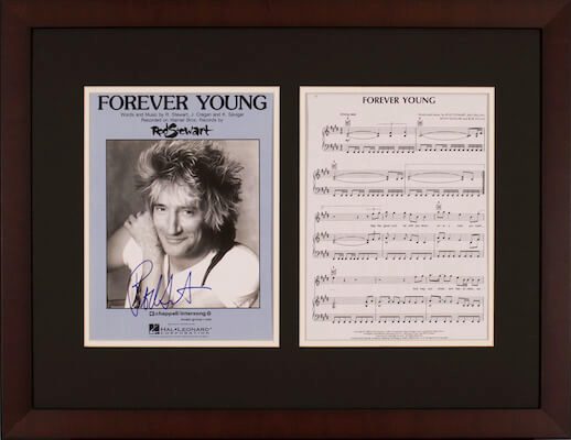 Charity Auction Items - Autographed Sheet Music - Rod Stewardt