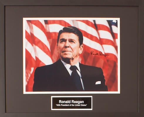 Charity Auction Items - Autographed Presidential Photos - Ronald Reagan