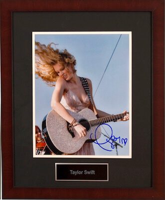 Charity Auction Items - Autographed Musician Photos - Taylor Swift