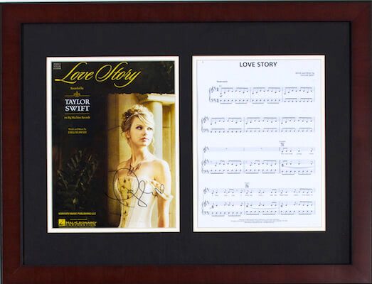 Charity Auction Items - Autographed Sheet Music - Taylor Swift