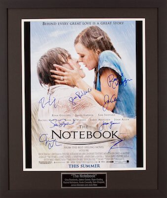 Charity Auction Items - Autographed 16×20 Movie Posters - The Notebook