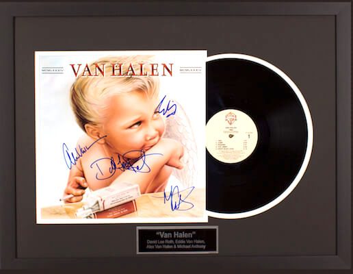Charity Auction Items - Autographed Record Albums - Van Halen
